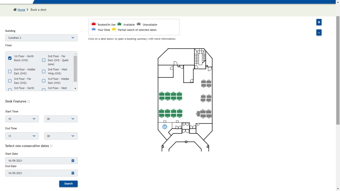 Image of floorplan booking